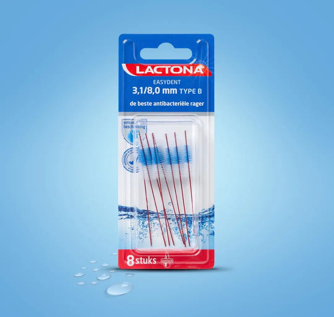 Lactona Ragers Easydent 3,1-8,0mm Type B - 8 Stuks - Rood