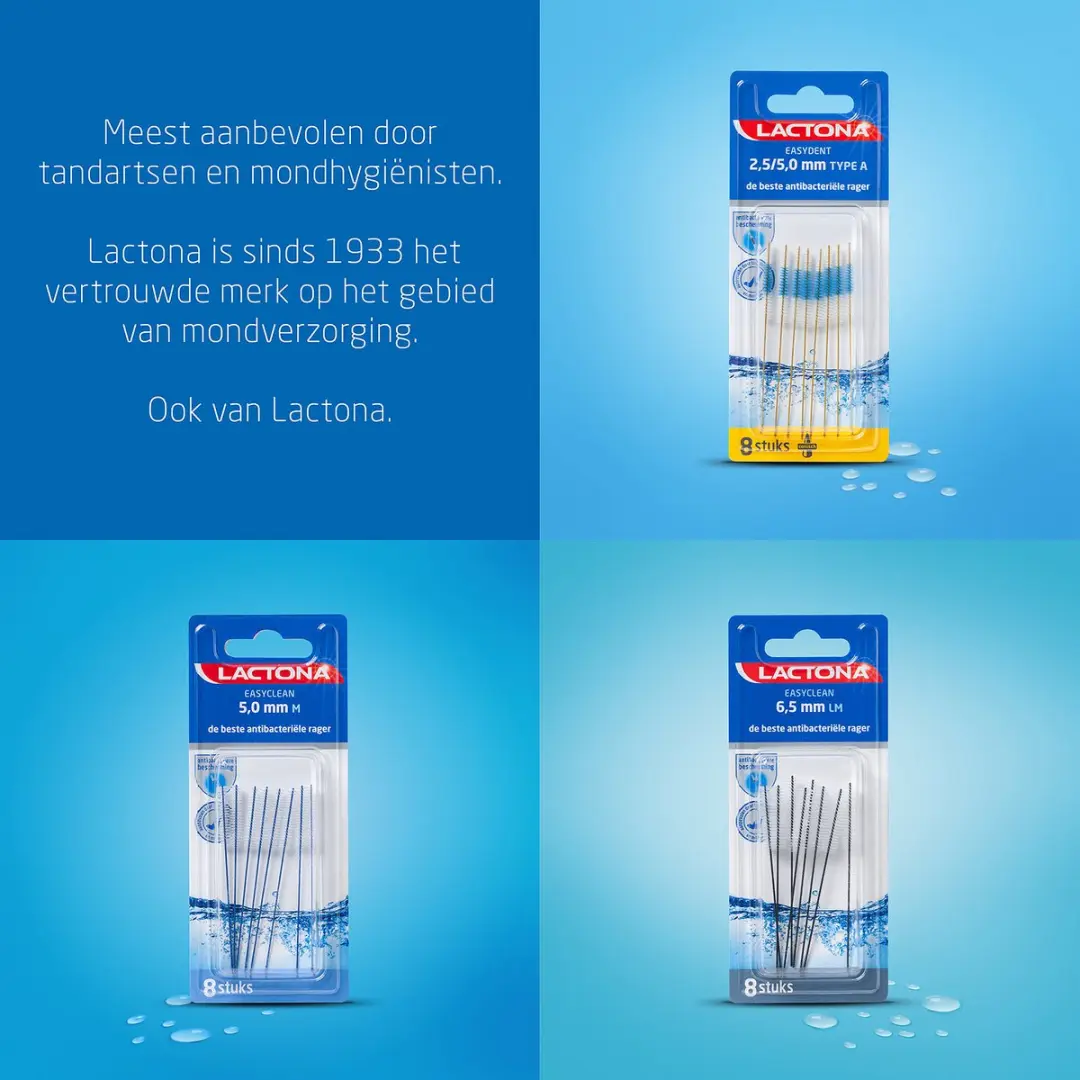 Lactona Ragers Easydent 3,1-8,0mm Type B - 8 Stuks - Rood - afbeelding 6 van 6