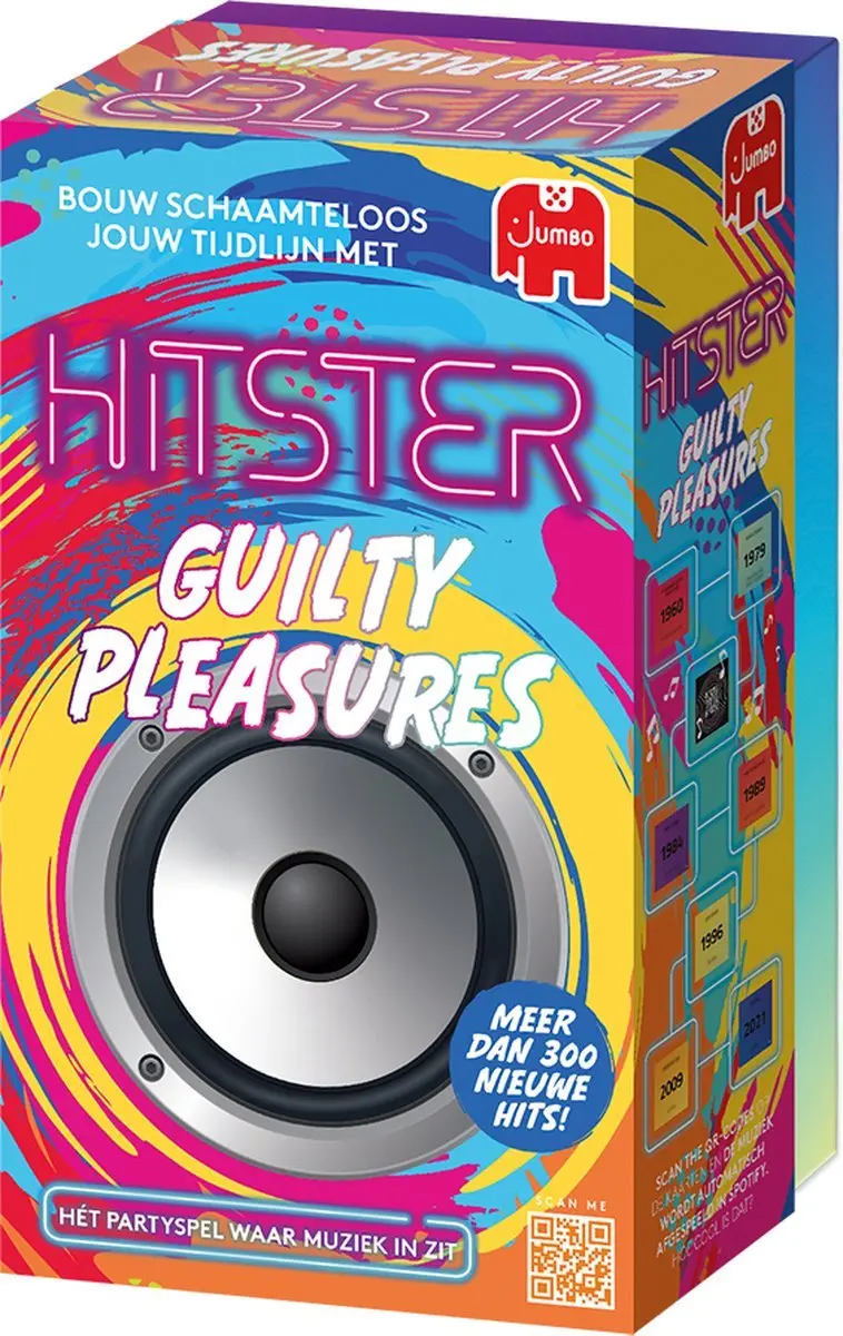 Hitster Guilty Pleasures Partyspel - Nederlandstalig - 10 Spelers