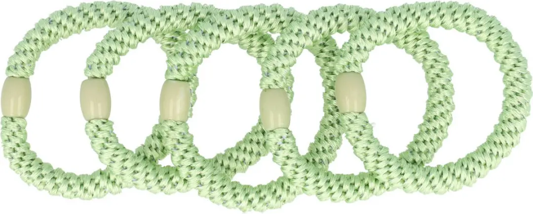Haarsoires Haarelastieken Basic Lichtgroen
