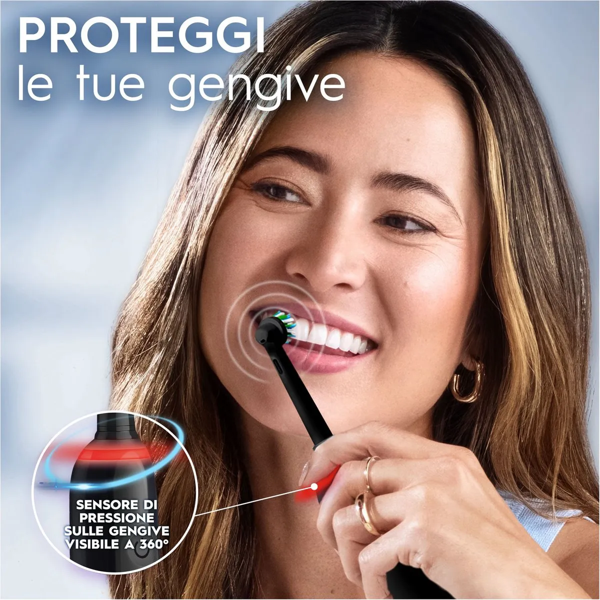 Oral-B Pro3 3000 Elektrische Tandenborstel - 2 Opzetborstels - Zwart - afbeelding 6 van 6