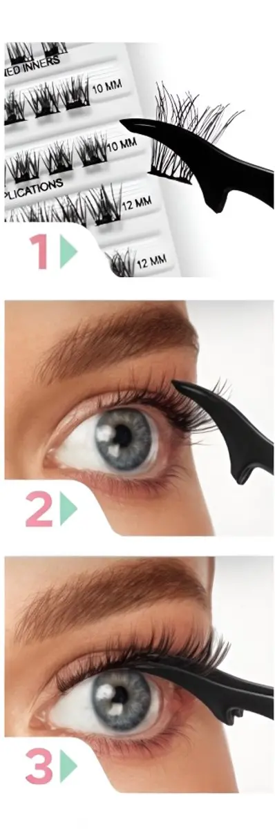 Ardell Wimpern in Bündeln Pre-glued Naked Soft Volume - 30 Stuks - Zwart