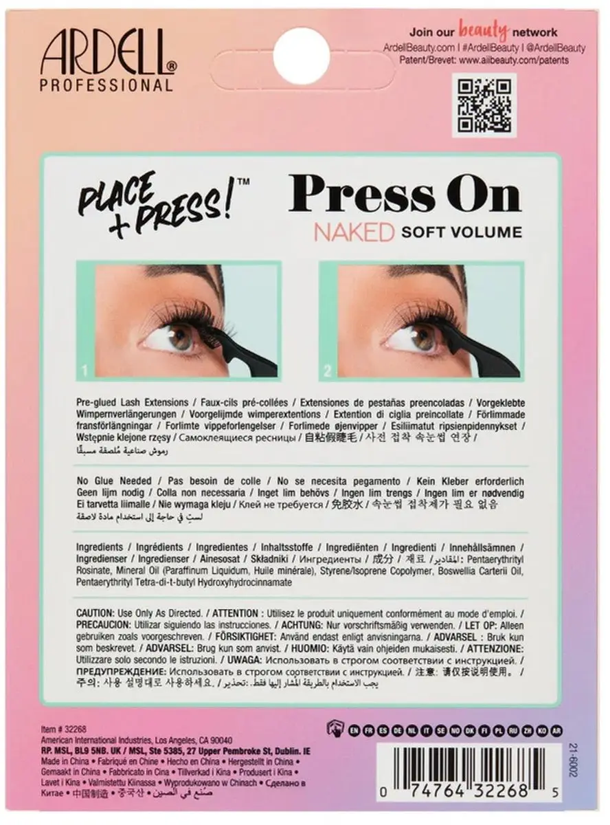Ardell Wimpern in Bündeln Pre-glued Naked Soft Volume - 30 Stuks - Zwart