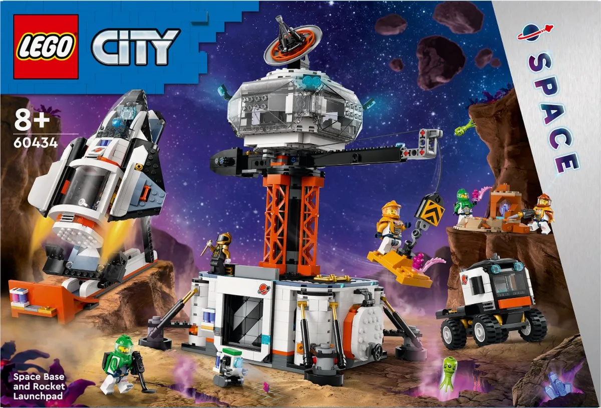 LEGO City Ruimtebasis & Raketlanceringsplatform 60434 - 1422 Stukken