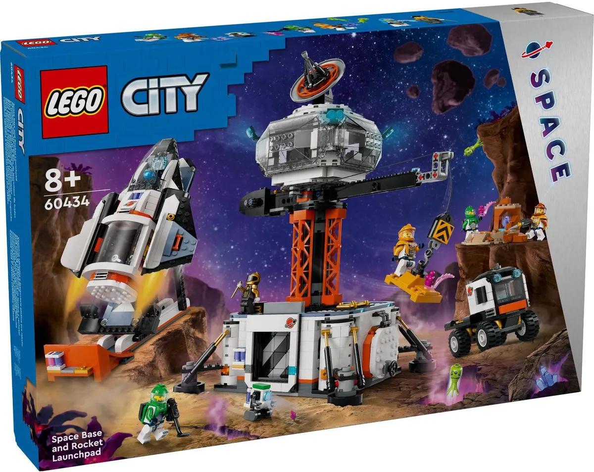 LEGO City Ruimtebasis & Raketlanceringsplatform 60434 - 1422 Stukken