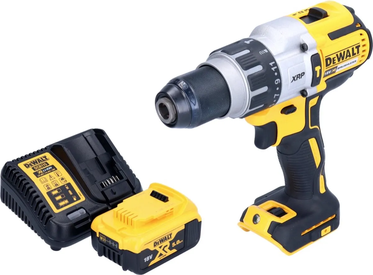 DeWalt DCD996P1 Klopboormachine 18V - 95Nm Borstelloos - 1x 5,0Ah
