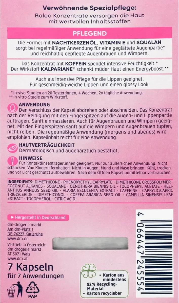 Balea Oog En Lipconcentraat - 7x10ml