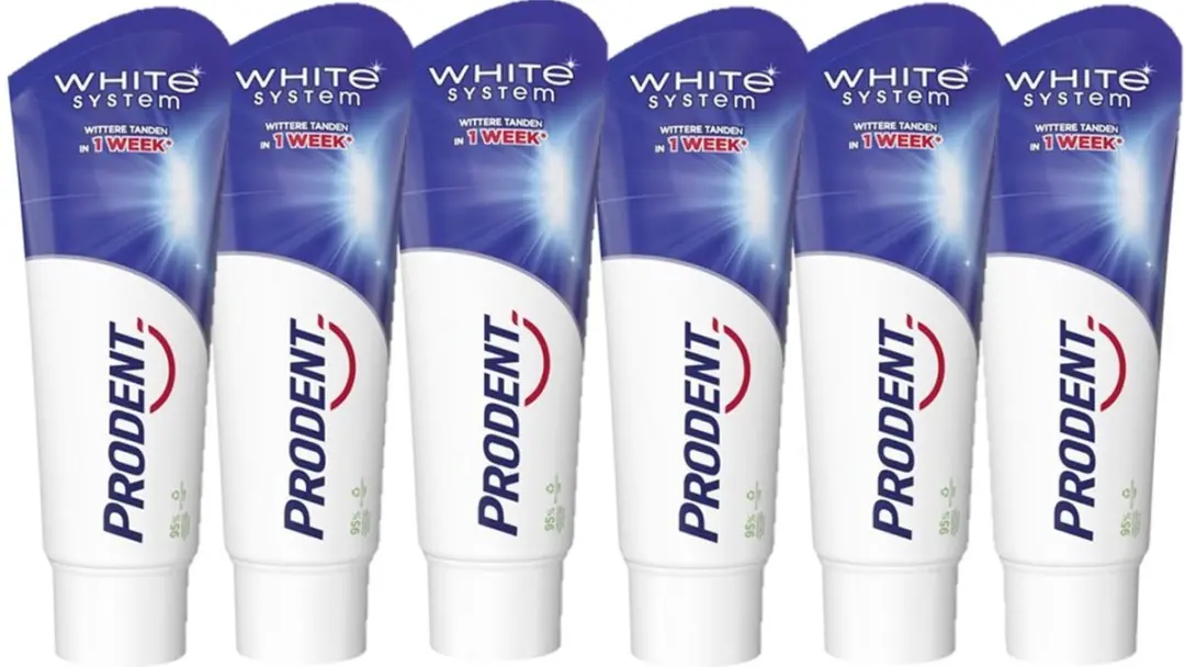 Prodent White System Tandpasta 6x75ml