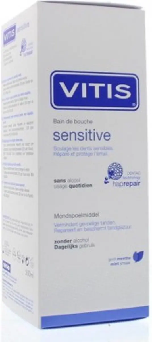 Vitis Sensitive Mondwater 500ml - afbeelding 6 van 6