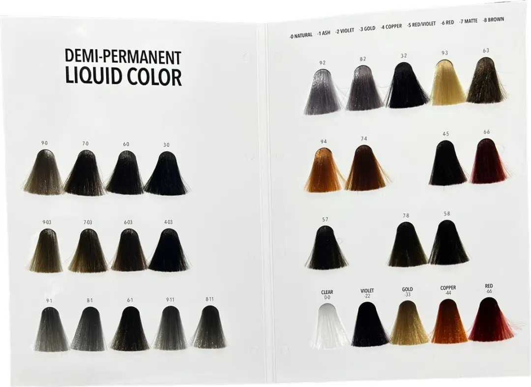 Pulp Riot Demi-Permanent Liquid Color Kleurenkaart 30 Kleuren