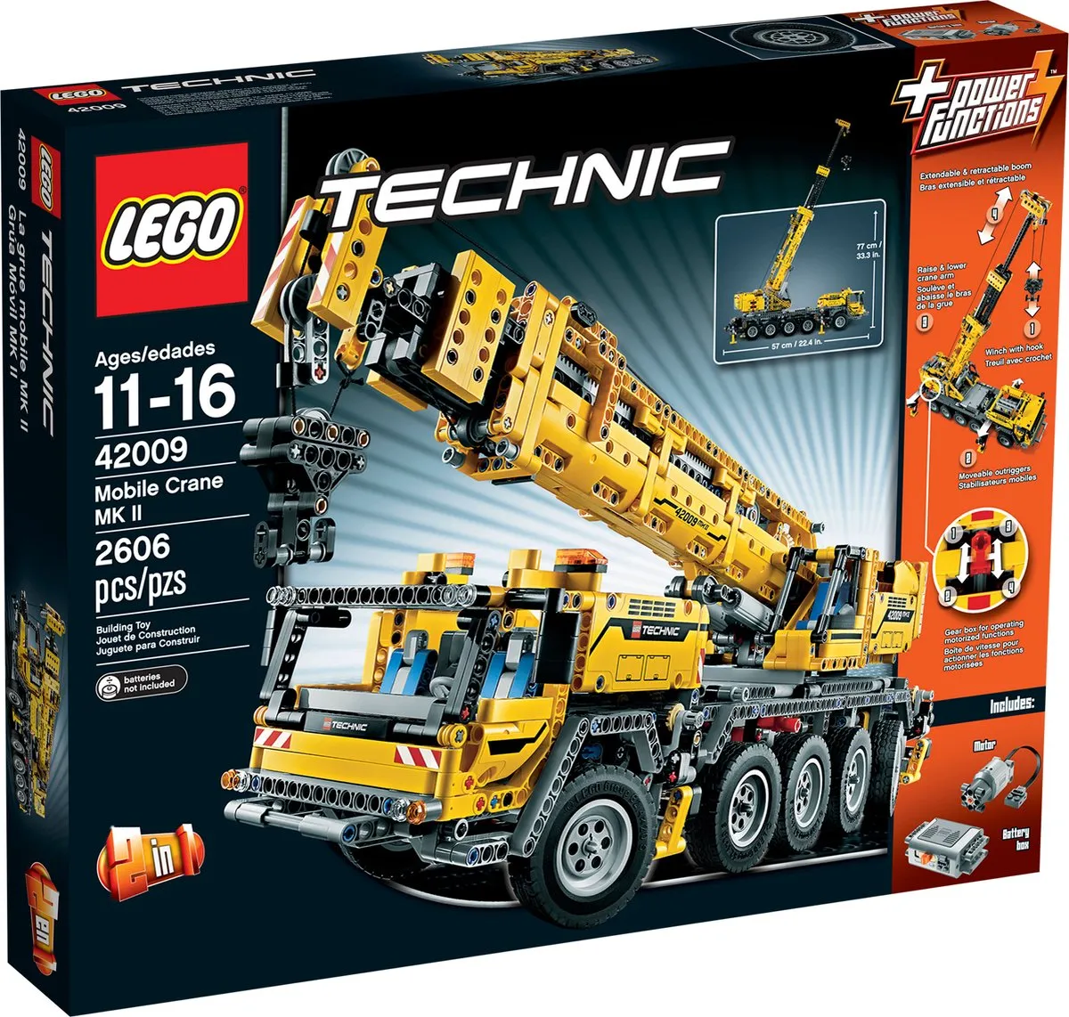 LEGO Technic Mobiele Kraan MK II 42009 - 2606 Stukken - afbeelding 5 van 6