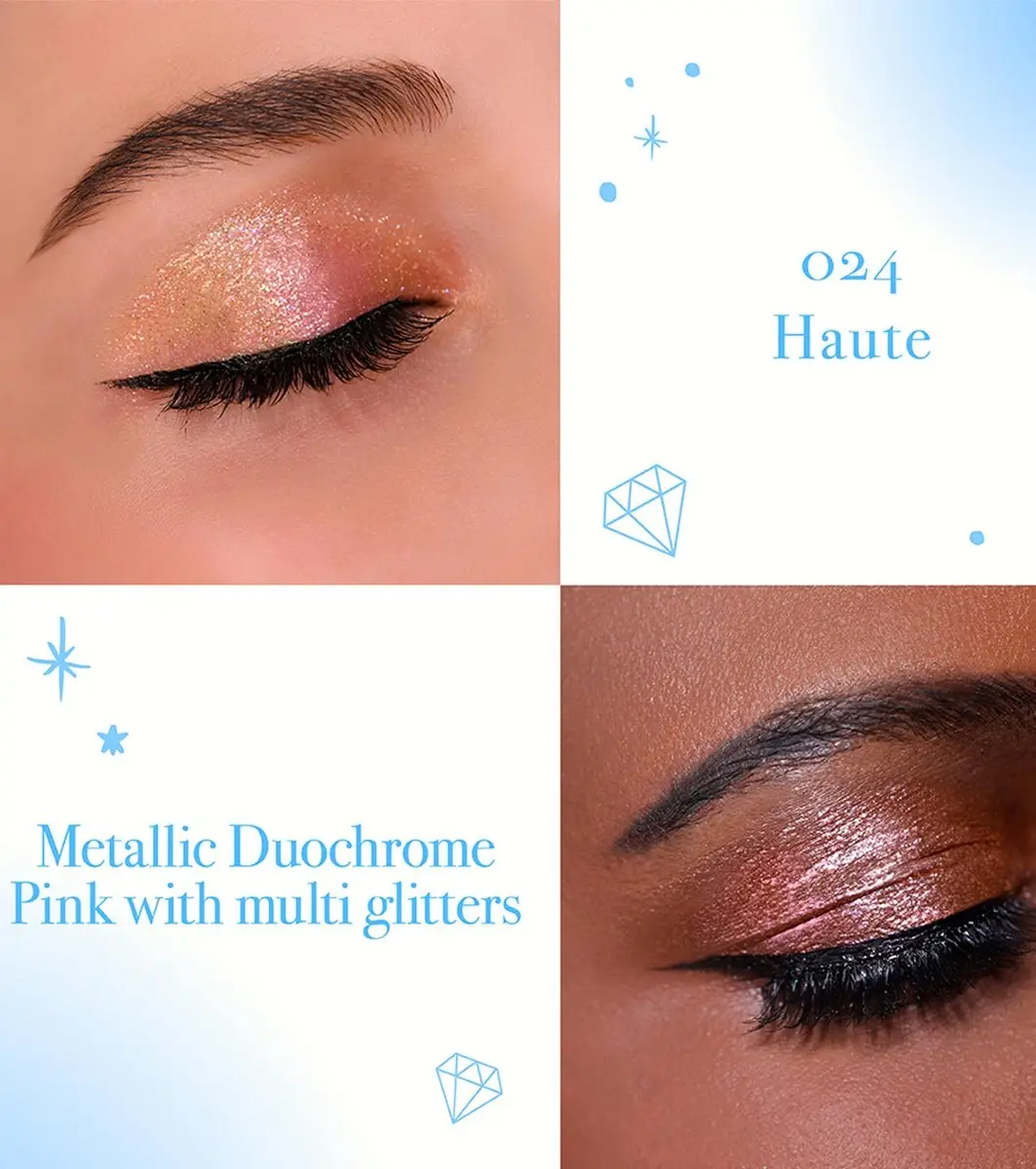 Moira Diamond Daze Liquid Shadow Oogschaduw 3ml - Vegan - Roze