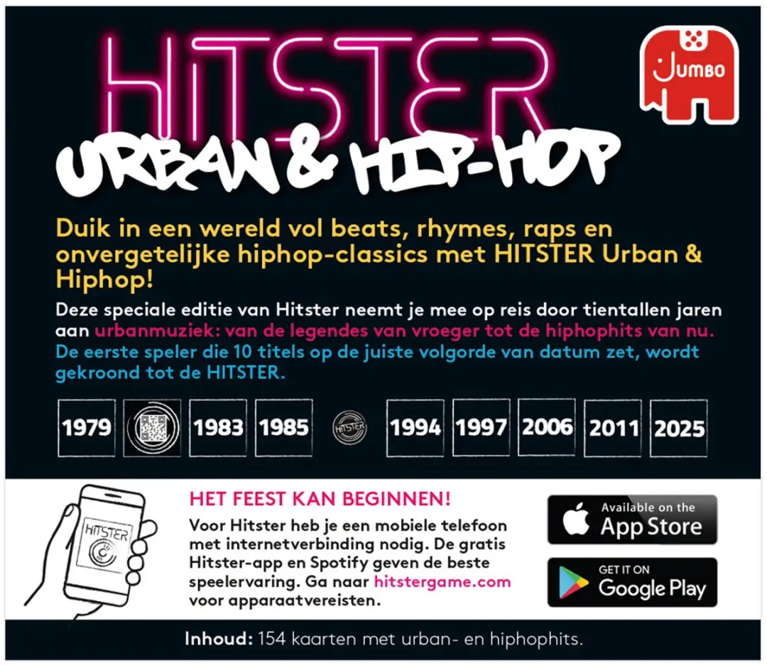 Hitster Urban & Hip-Hop Uitbreidingsset 1110100788 - Muziekspel