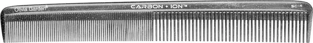Olivia Garden Carbon + Ion SC-4 Kam - Zwart/Wit