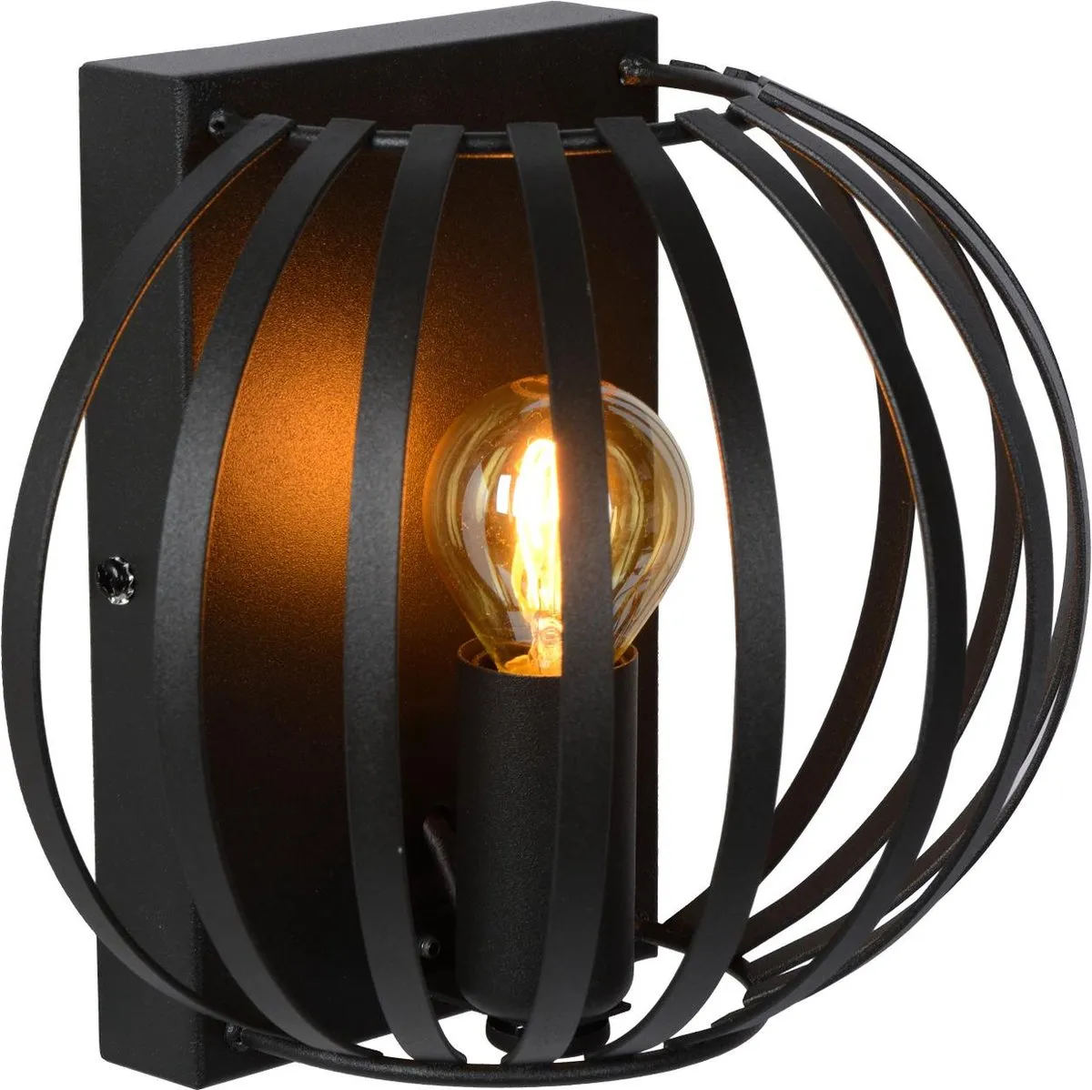 Lucide Manuela Wandlamp E14 - Zwart