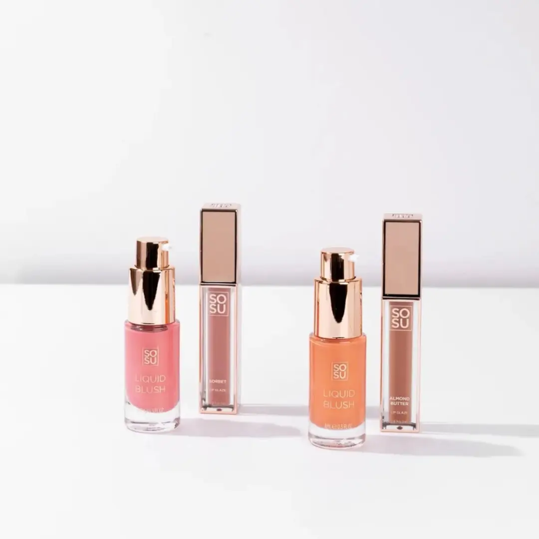 Sosu Blush and Lip Glaze Giftset - 2x14ml Peach