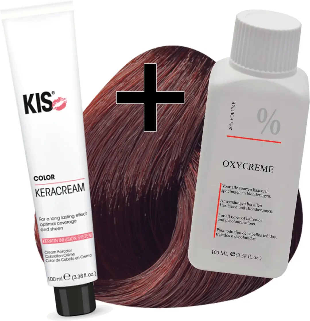 KIS Haarverfset 6RM Licht Rood Mahonie 100ml