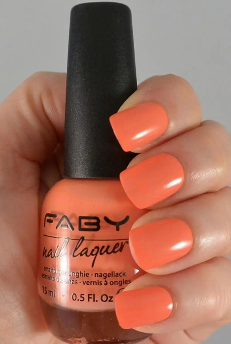 FABY Coral Beauty Vegan Nagellak Oranje - 15ml