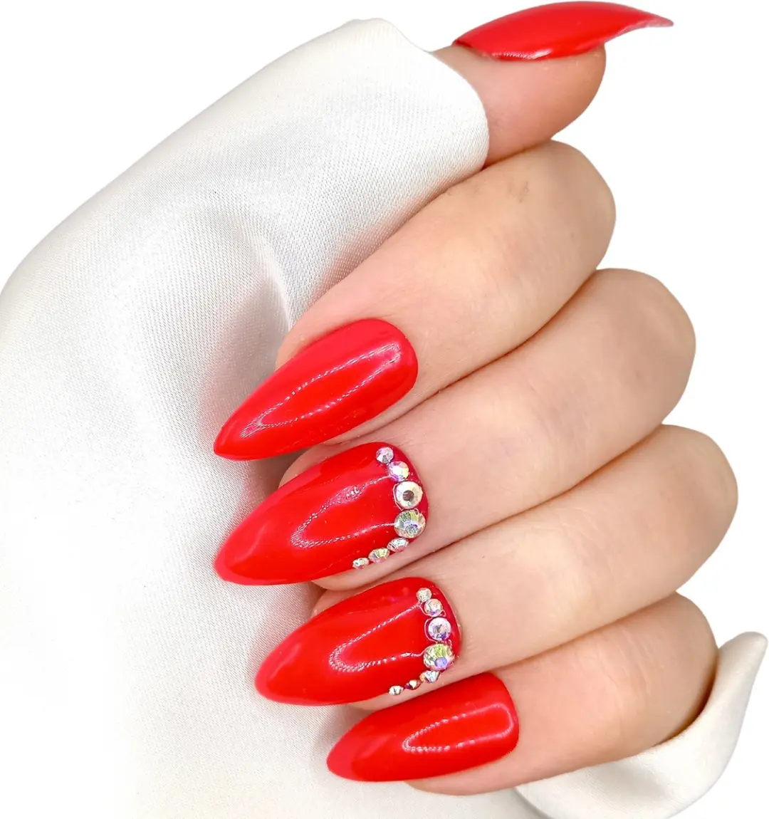 SD Press on Nails No. 160 Enamorada Plaknagels Rood