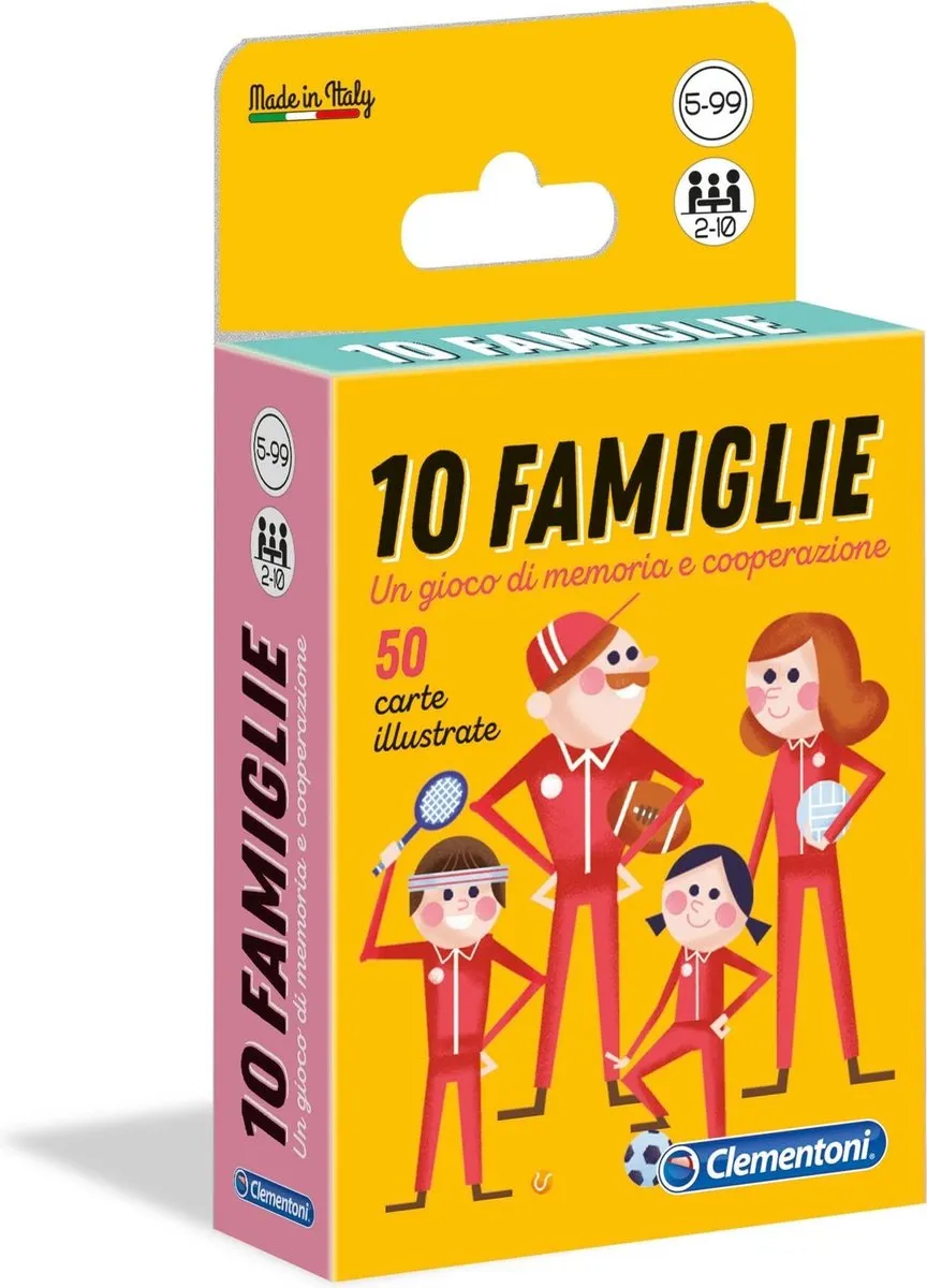 Clementoni 10 Famiglie 50 Kaarten - Italiaanse uitvoering