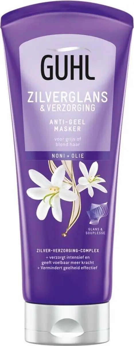 Guhl Zilverglans & Verzorging Anti-Geel Haarmasker 4x200ml