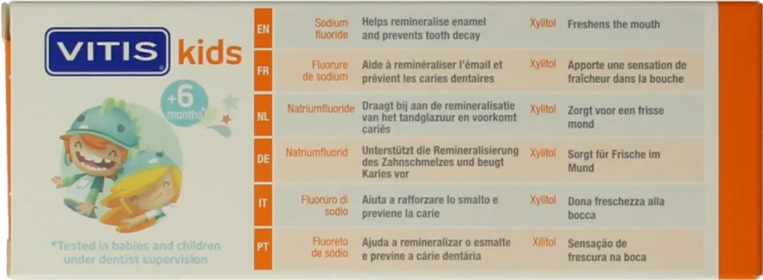 Vitis Kids Dental Gel +6 Maanden 50ml
