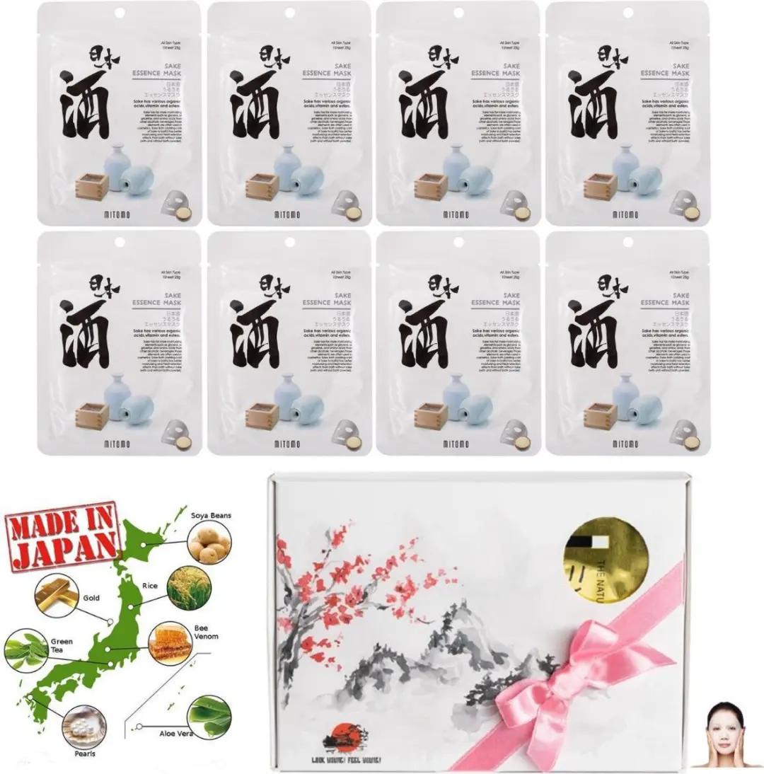 Mitomo Sake Gezichtsmaskers