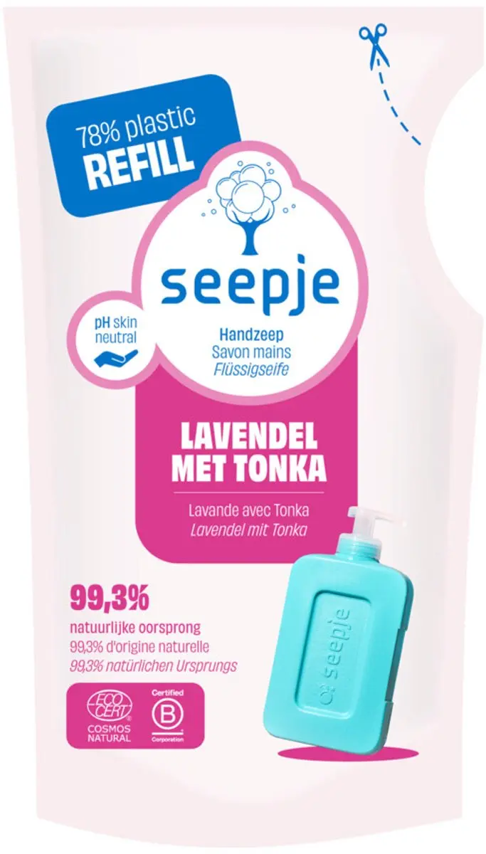 Seepje Handzeep Navulling Lavendel 300ml
