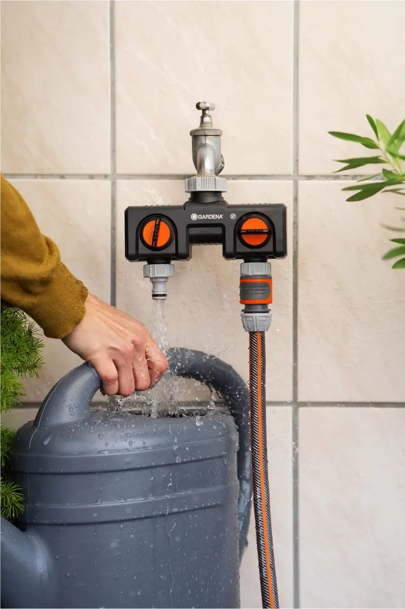 Gardena Waterverdeler Slangkoppeling 26,5mm - 2 Uitgangen