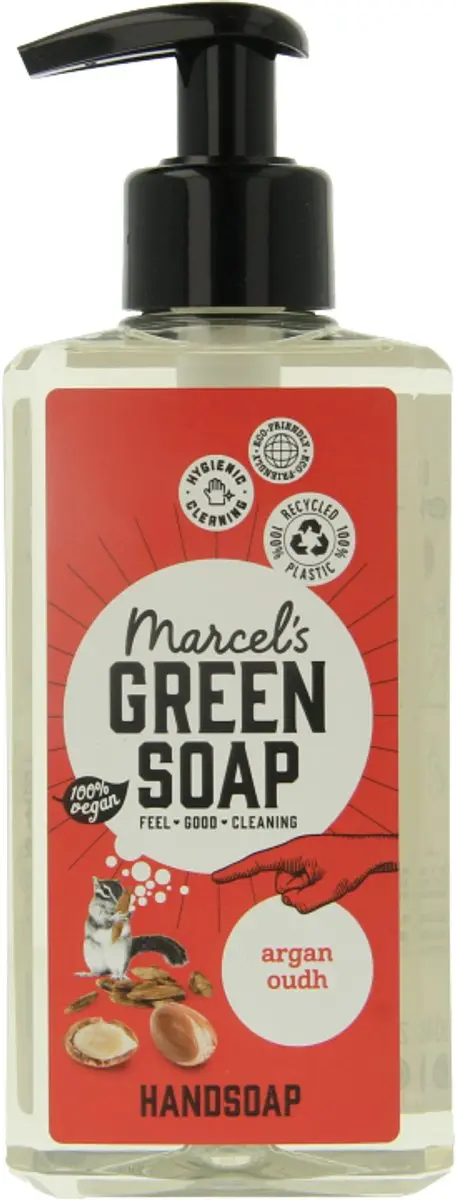Marcel's Green Soap Handzeep Argan & Oudh 250ml - afbeelding 6 van 6