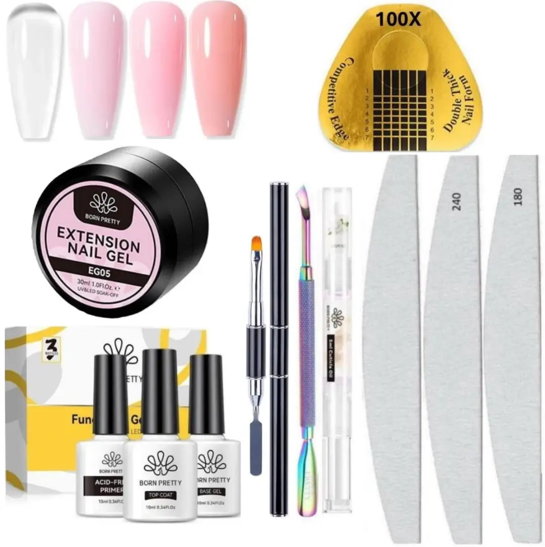 Born Pretty Builder Gel Set 30ml - 113 Stuks - EG03/EG08/EG10/EG11