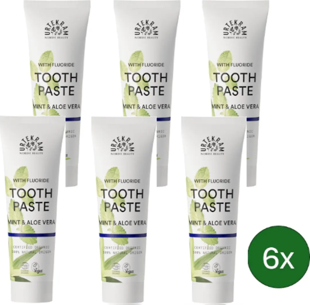 Urtekram Mint/Fluoride Tandpasta 75ml
