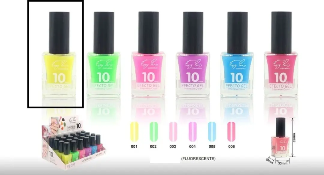 Easy Paris Cosmetics 10-Days Effect Gel Nagellak Glow in the Dark 001