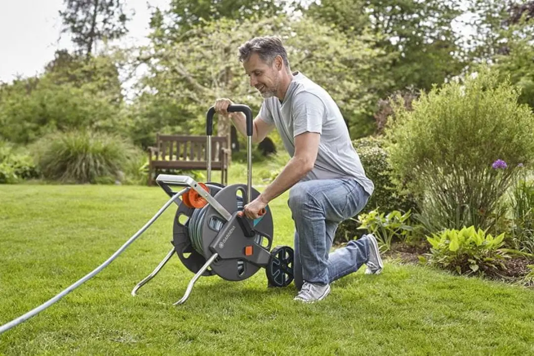 Gardena CleverRoll L Easy Set Slangenwagen 50m - Antraciet