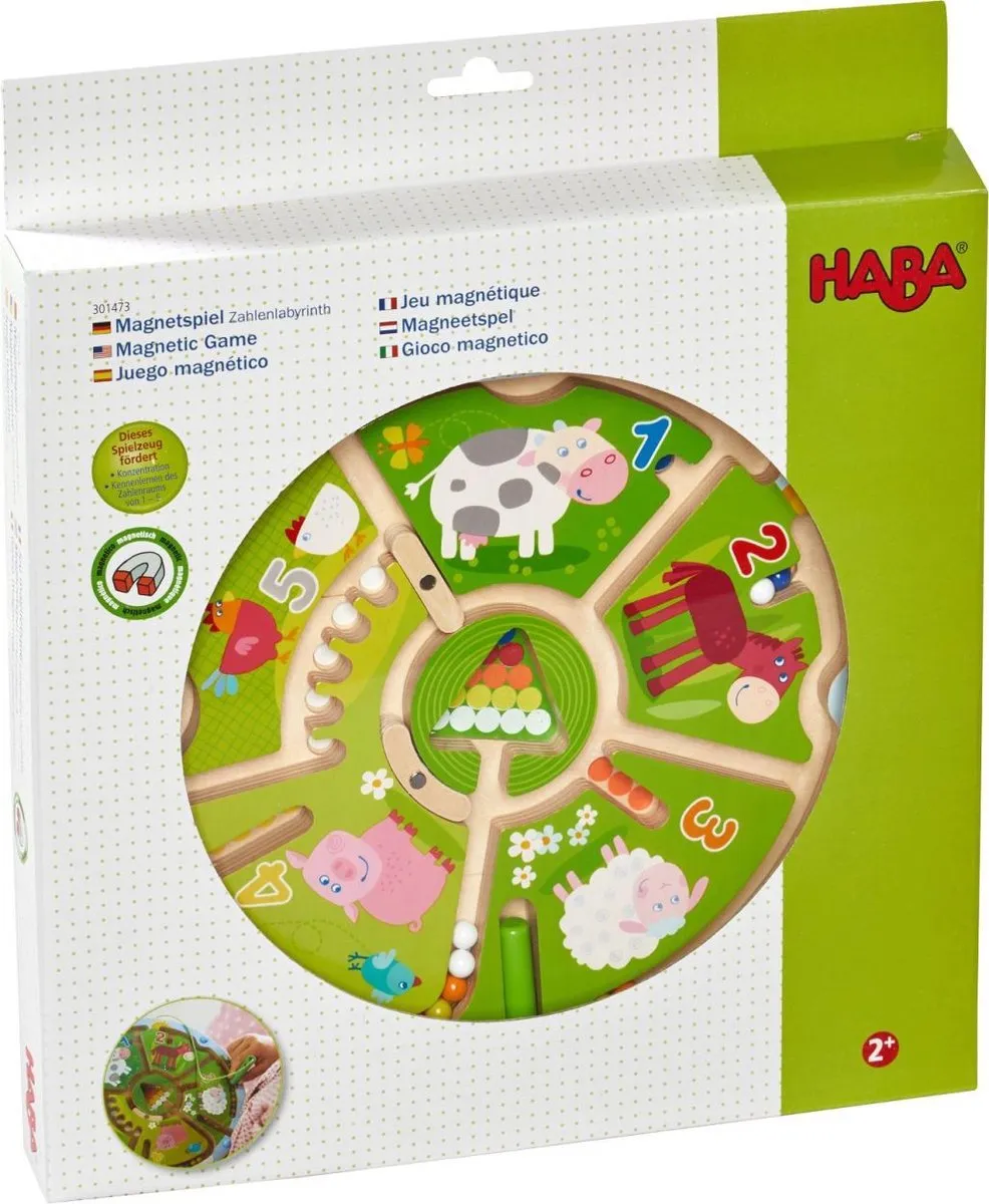 Haba Magneetspel Getallenlabyrint 417293 - Multicolor