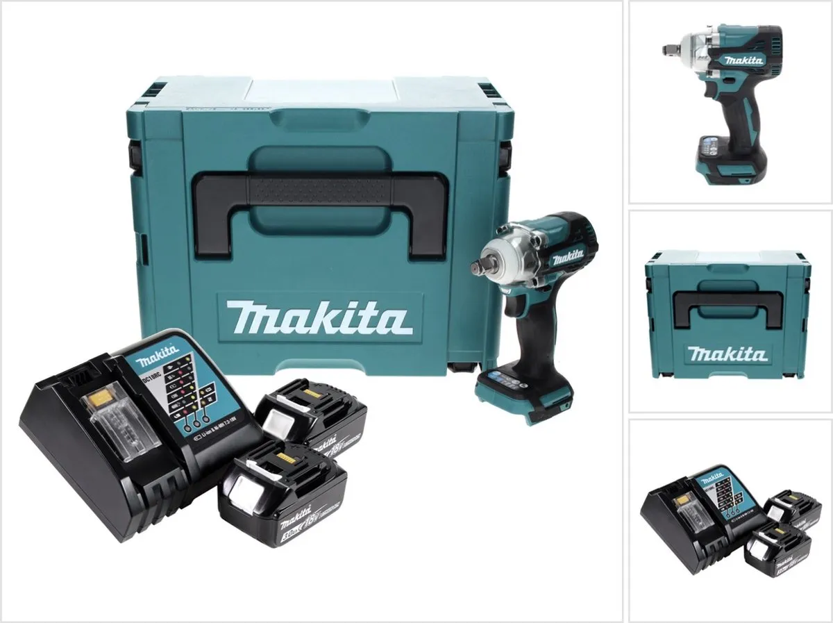 Makita DTW 300 RFJ Slagmoersleutel 18V 330Nm