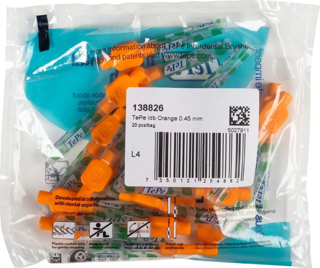 TePe Interdentale Ragers Original ISO 0,45mm - Oranje - 20 Stuks