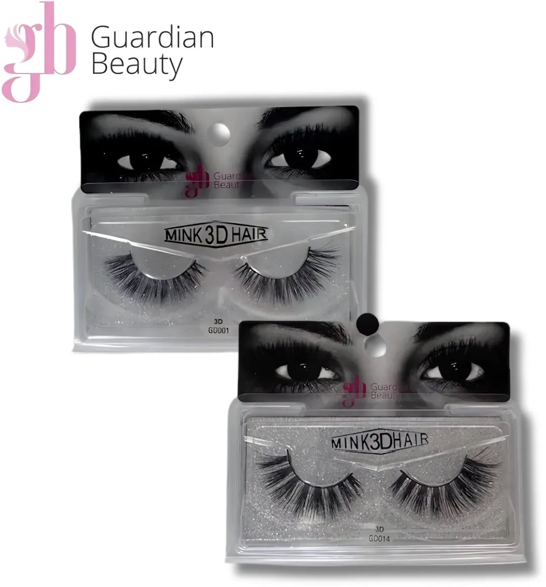 Guardian Beauty Wimpers Set GD001/GD014 - 3D Volume - Zwart