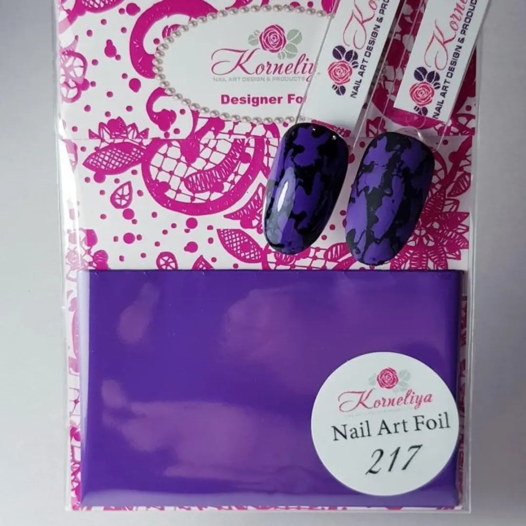 Korneliya Nailart Folie Mat Craquelé Paars 217