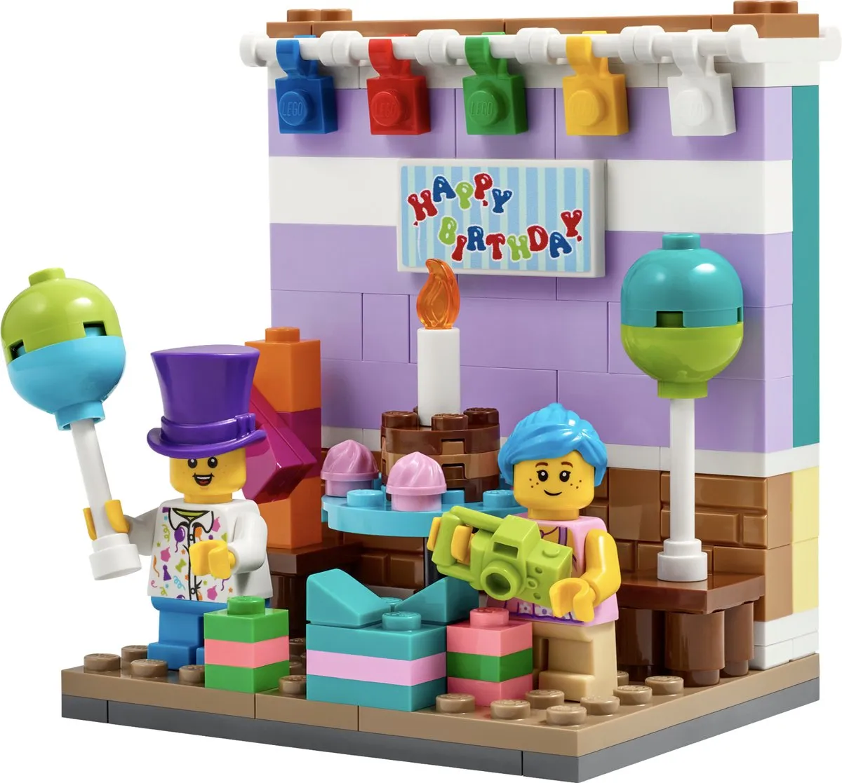 LEGO Verjaardags Diorama 40584 - 2 Minifiguren