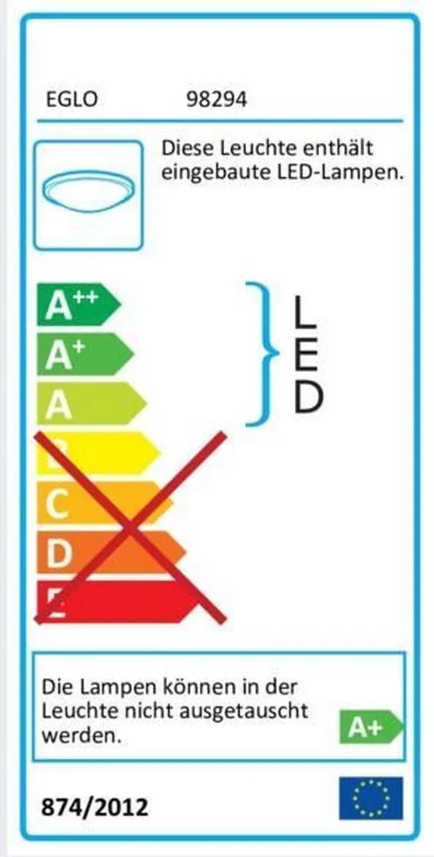 Eglo Frania-A Plafondverlichting LED 30cm - Warm wit