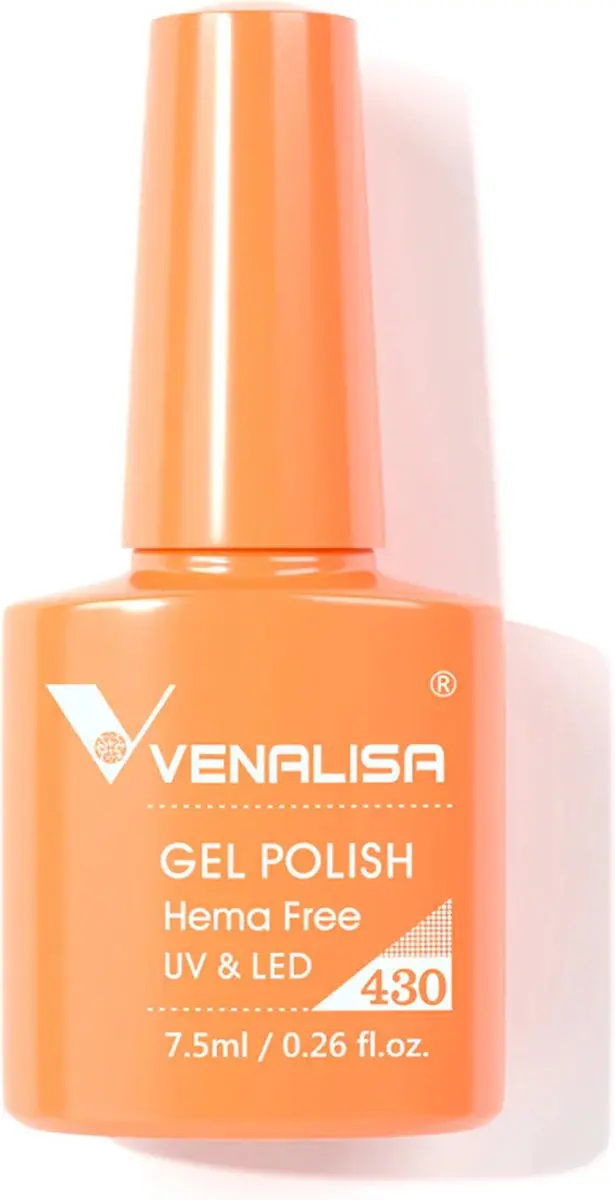 Venalisa UV Gellak Pastel Oranje 7.5ml - 2 Stuks