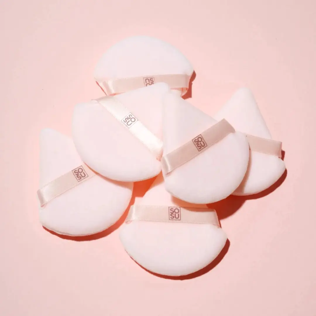 Sosu Powder Puff Set - 2 Stuks - Lichtroze