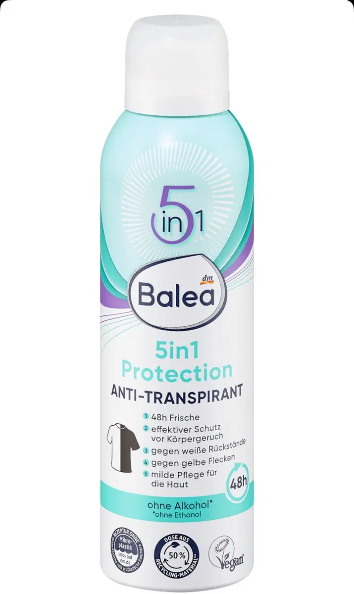 Balea Antitranspirant Deodorant 5in1 3x200ml