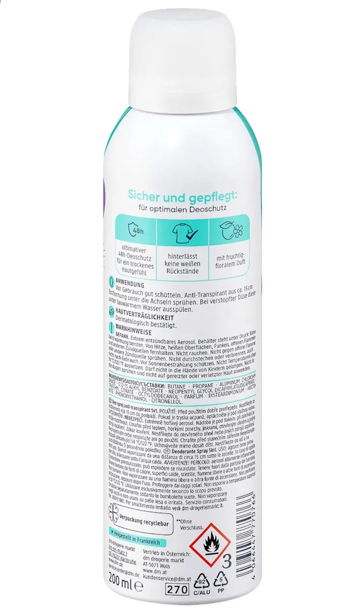 Balea Antitranspirant Deodorant 5in1 3x200ml