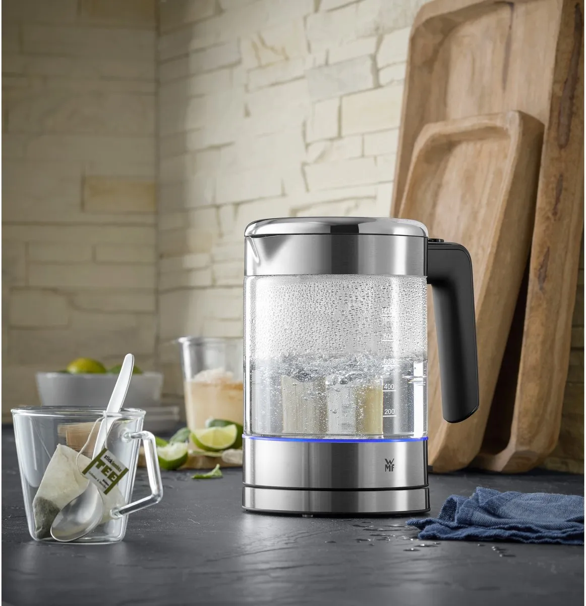 WMF KITCHENminis Glazen Waterkoker 1L - Tan