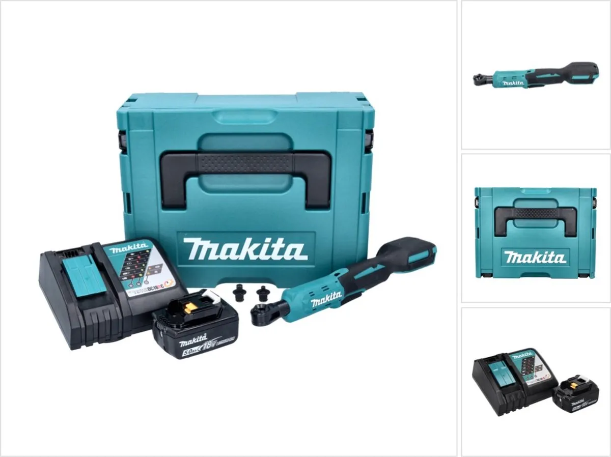 Makita DWR 180 RT1J Accu-ratelsleutel 18V 47,5Nm