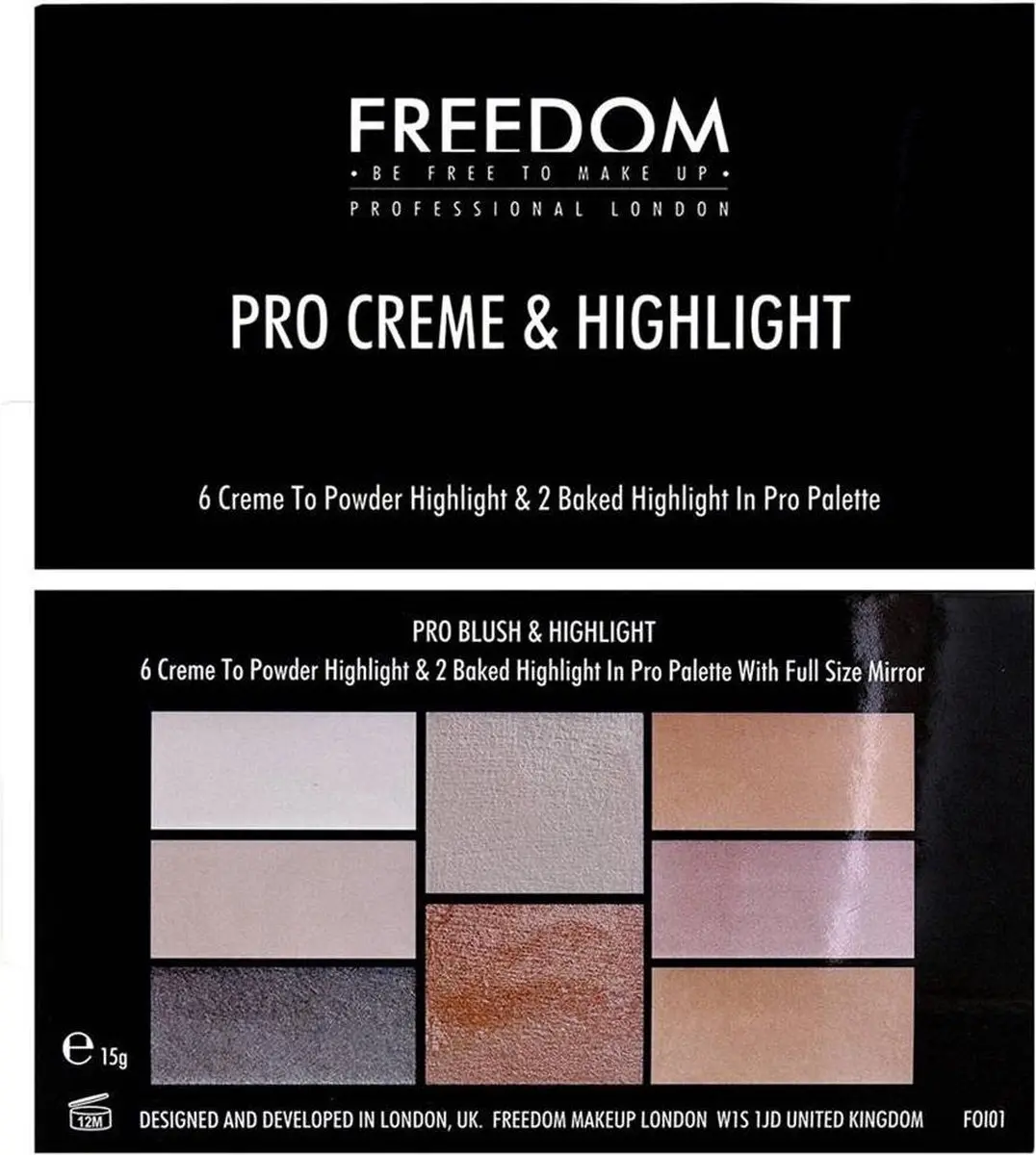 Makeup Revolution Freedom Pro Palette - 15g
