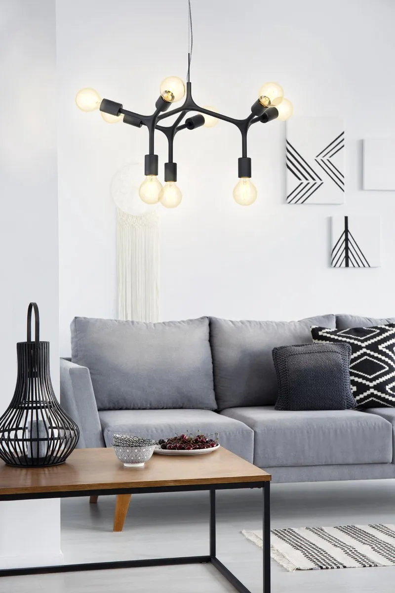 EGLO Bocadella Hanglamp - E27 - Ø 64 cm - Zwart
