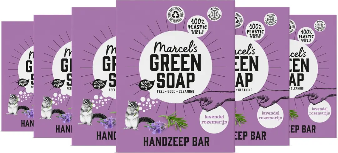 Marcel's Green Soap Handzeep Bar Lavendel & Rozemarijn